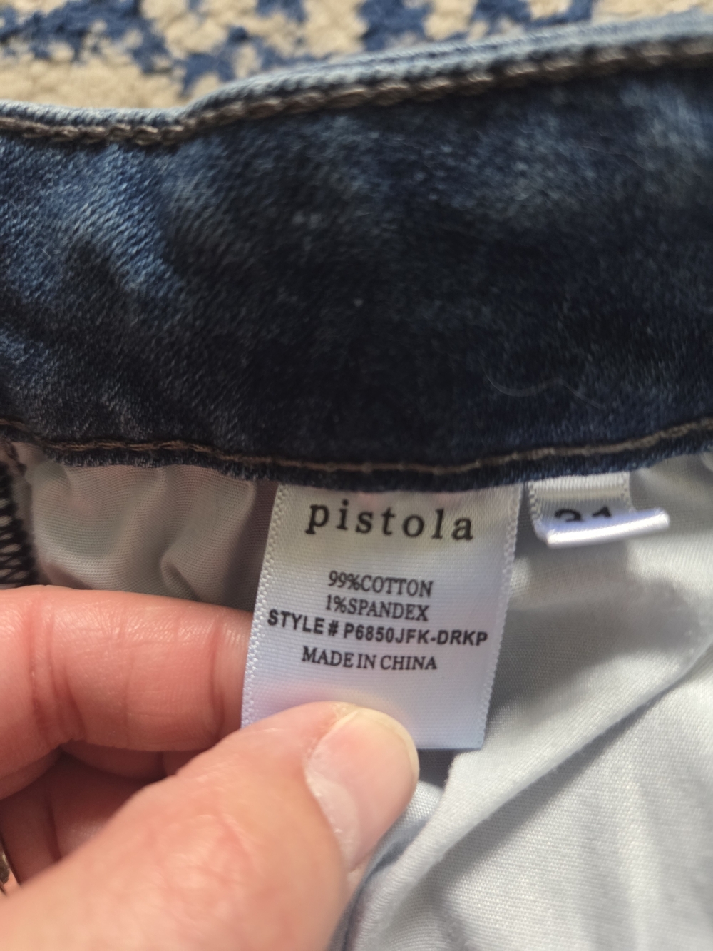 pistola Blue Cropped Ankle Jeans - Picture 6 of 8